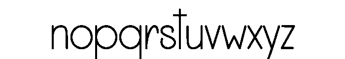 Simple Aesthetic Font LOWERCASE