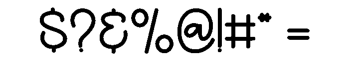 Simple Algorithm Font OTHER CHARS