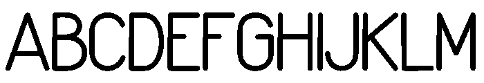 Simple Algorithm Font UPPERCASE
