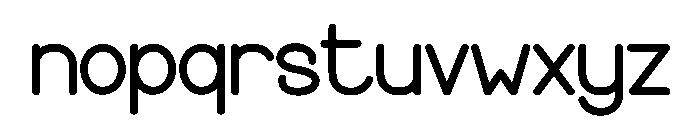 Simple Algorithm Font LOWERCASE