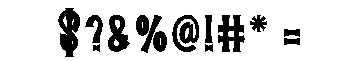 Simple Alpahabet Font OTHER CHARS