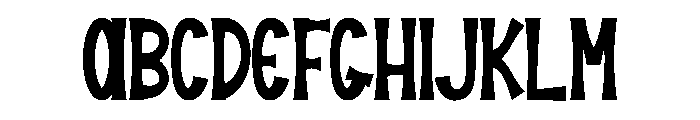 Simple Alpahabet Font UPPERCASE