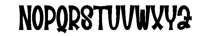 Simple Alpahabet Font UPPERCASE