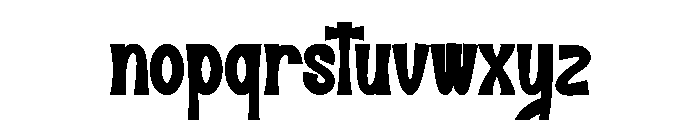 Simple Alpahabet Font LOWERCASE