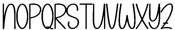 Simple Ballpoint Font UPPERCASE