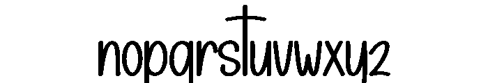 Simple Ballpoint Font LOWERCASE