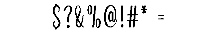 Simple Bimble Font OTHER CHARS