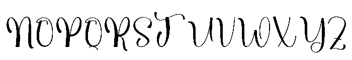 Simple Bimble Font UPPERCASE