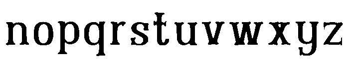 Simple Blackletter Font LOWERCASE
