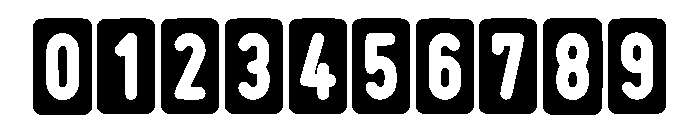 Simple Block Regular Font OTHER CHARS
