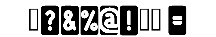 Simple Block Regular Font OTHER CHARS