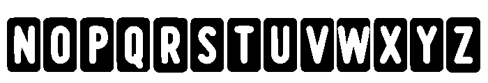 Simple Block Regular Font LOWERCASE