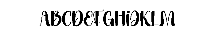 Simple Blooming Font UPPERCASE