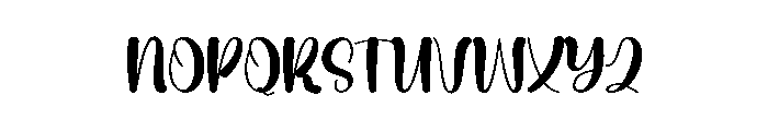 Simple Blooming Font UPPERCASE