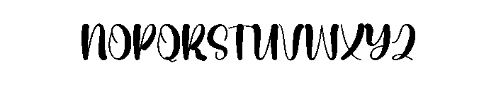 Simple Blooming Font LOWERCASE