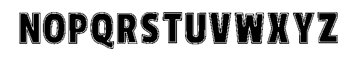 Simple Border Regular Font LOWERCASE