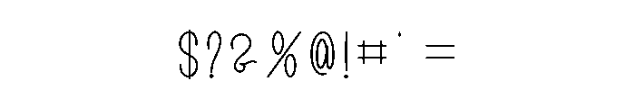 Simple Breakfast Font OTHER CHARS