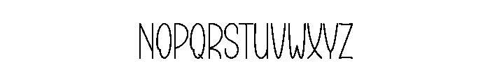 Simple Breakfast Font UPPERCASE