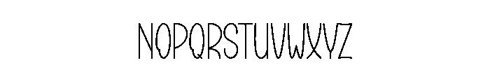 Simple Breakfast Font LOWERCASE