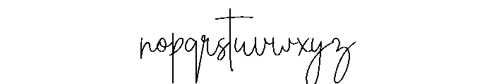 Simple Brittany Font LOWERCASE
