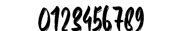 Simple Brushted Regular Font OTHER CHARS