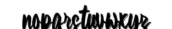 Simple Brushted Regular Font LOWERCASE