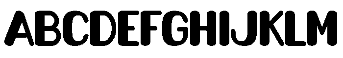 Simple Bubble Font UPPERCASE