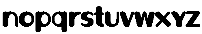 Simple Bubble Font LOWERCASE