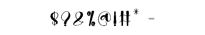 Simple Bulky Font OTHER CHARS