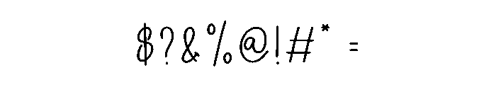 Simple Cherry Font OTHER CHARS