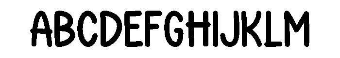 Simple Chunky Regular Font UPPERCASE