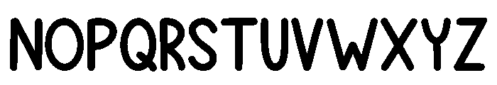 Simple Chunky Regular Font UPPERCASE