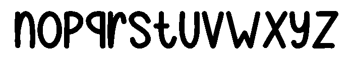 Simple Chunky Regular Font LOWERCASE