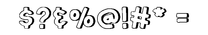 Simple Coloring Regular Font OTHER CHARS