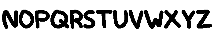 Simple Crayon Regular Font LOWERCASE