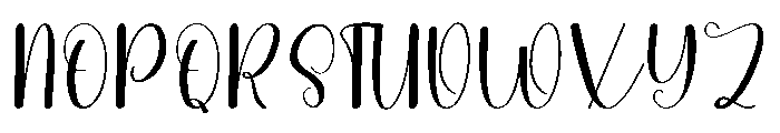 Simple Desember Font UPPERCASE