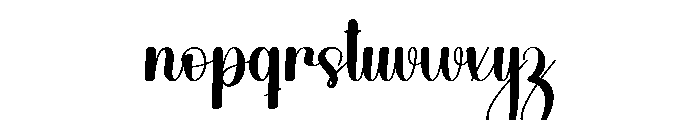 Simple Desember Font LOWERCASE