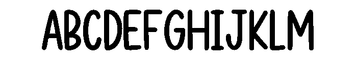 Simple Doodle Font UPPERCASE