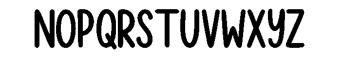 Simple Doodle Font UPPERCASE