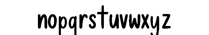 Simple Doodle Font LOWERCASE