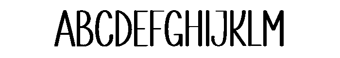 Simple Elegant Font UPPERCASE
