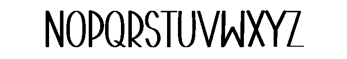Simple Elegant Font UPPERCASE