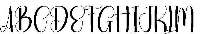 Simple Enchanted Font UPPERCASE