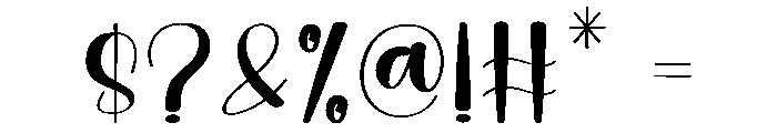 Simple Enchanting Font OTHER CHARS
