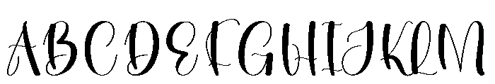Simple Enchanting Font UPPERCASE