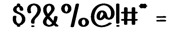 Simple English Font OTHER CHARS