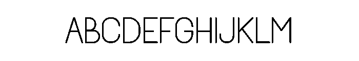 Simple Familiar Font UPPERCASE