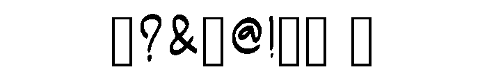 Simple Gel Handwriting Regular Font OTHER CHARS