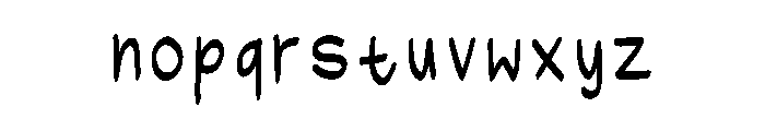 Simple Gel Handwriting Regular Font LOWERCASE