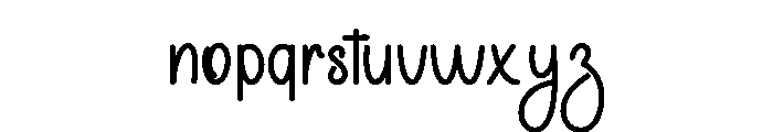 Simple Graphic Font LOWERCASE